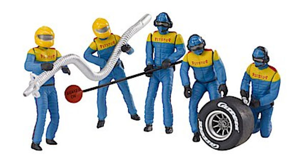 CARRERA-21132 set of 5 figures Mechanics in Blue