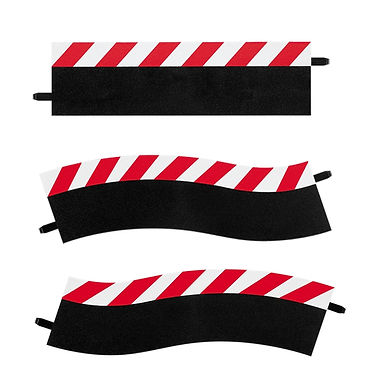 CARRERA-20602 Outside Shoulder for Pit Stop Lane (4 pcs)