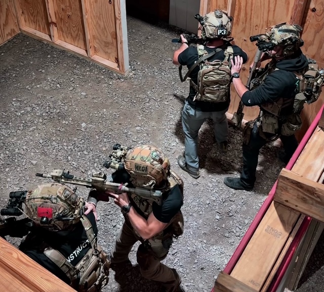 Actual CQB Shoot House training