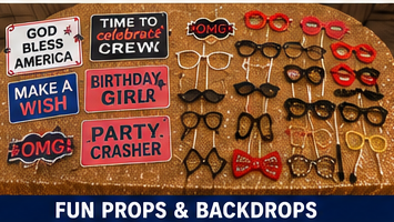 Photo booth props and accessories