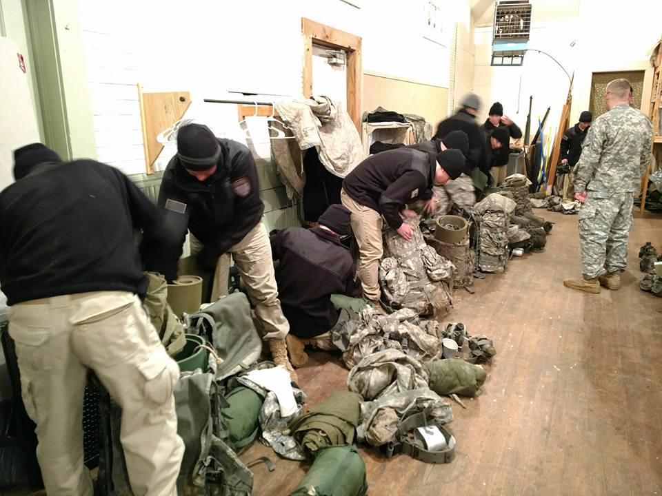 Real XMC outdoor tactical field exercise at Camp Liberty
