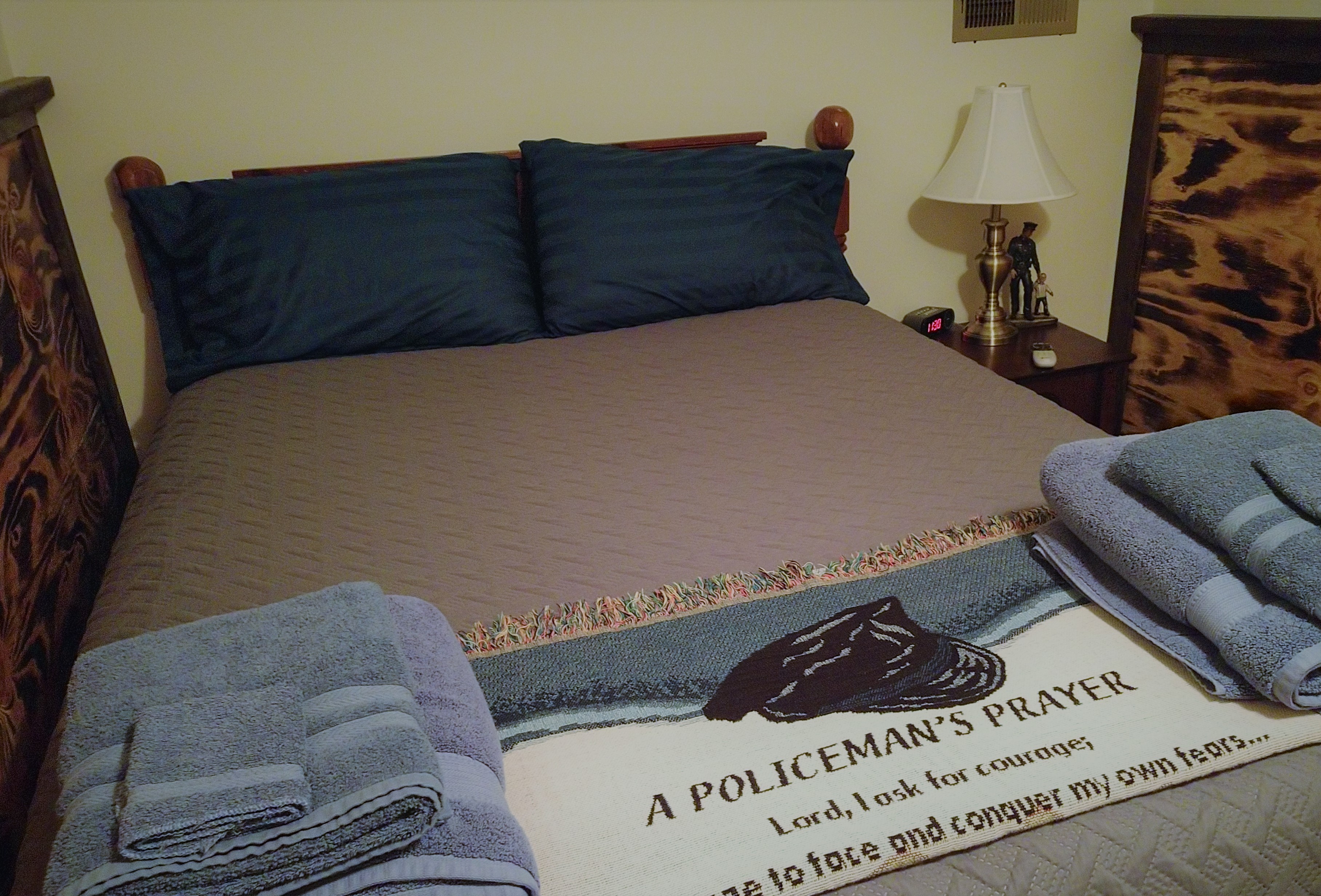 Furnished Camp Liberty on-site lodging room