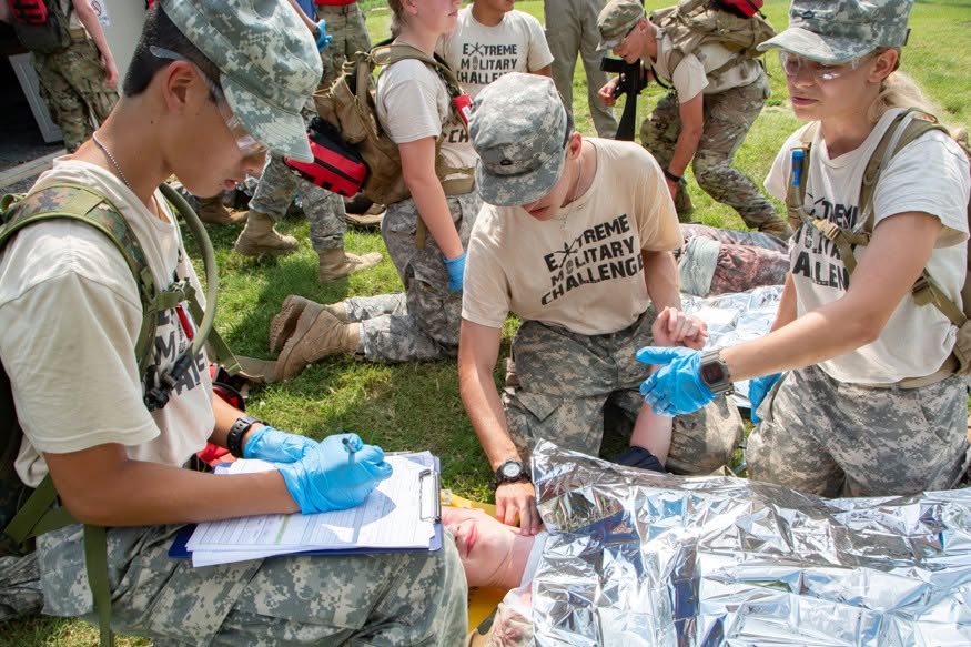 Real XMC emergency response training at Camp Liberty