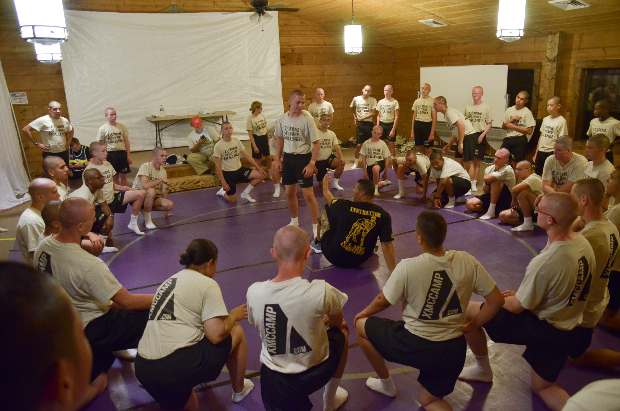 Young people participating in a group learning activity at Camp Liberty