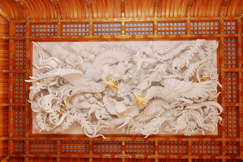 天井鳳凰彫刻 奥の院 念佛宗
