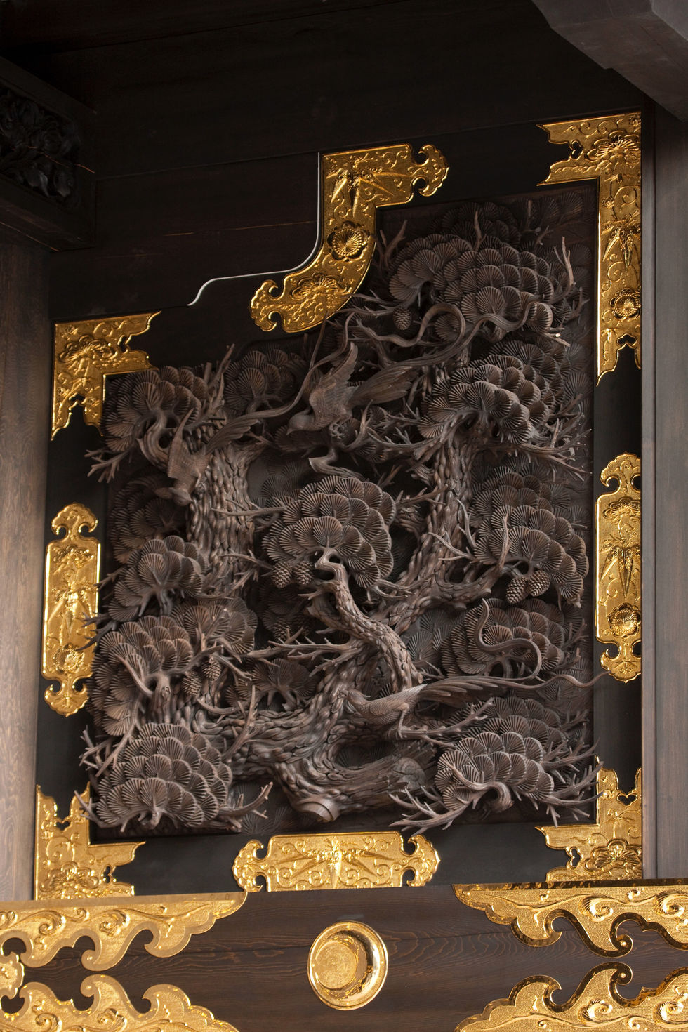 「寿帯に松~彫刻 Sculpture」 念佛宗(念仏宗)無量寿寺 佛教之王堂 社寺仏教美術 nenbutsushu003