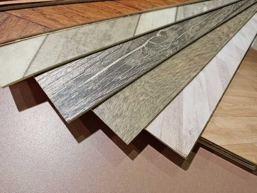 Different options for linoleum A bunch of linoleum samples .jpg