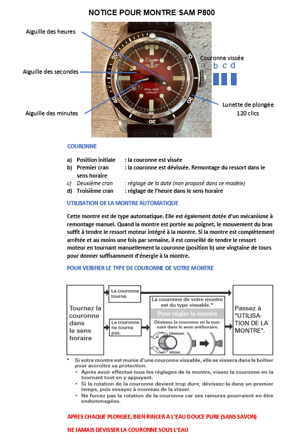 Miniature : SAM P800 édition ASTROLABE - montre de plongée