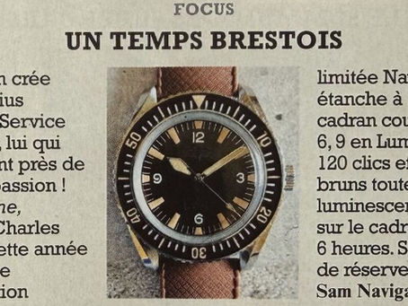 FOCUS sur MONTRESAM dans le FIGARO : "Un temps brestois" montre marine nationale patrimoine français