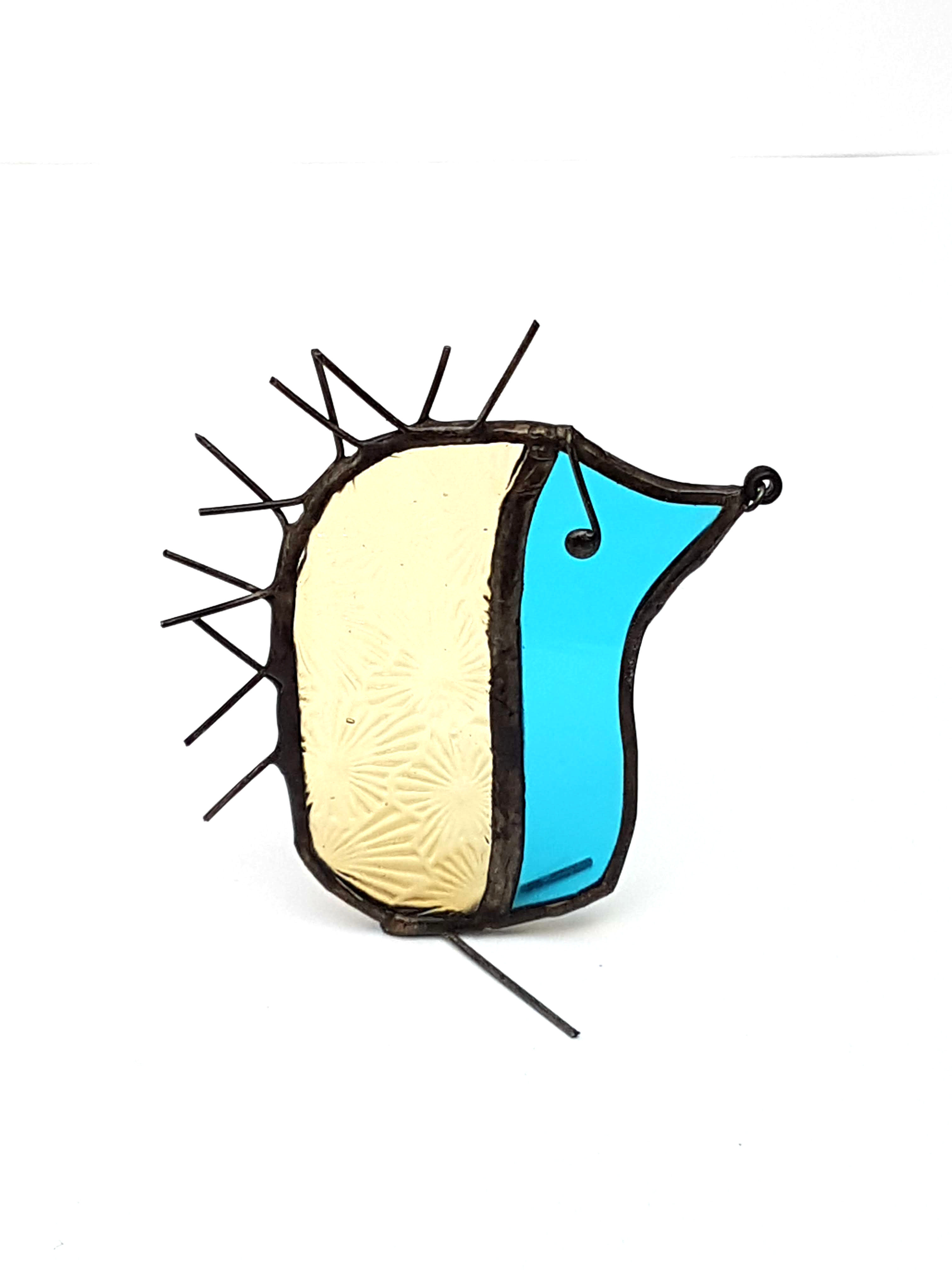 Stained Glass Hedgehog Ornament