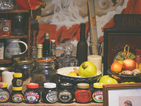 A cluttered kitchen