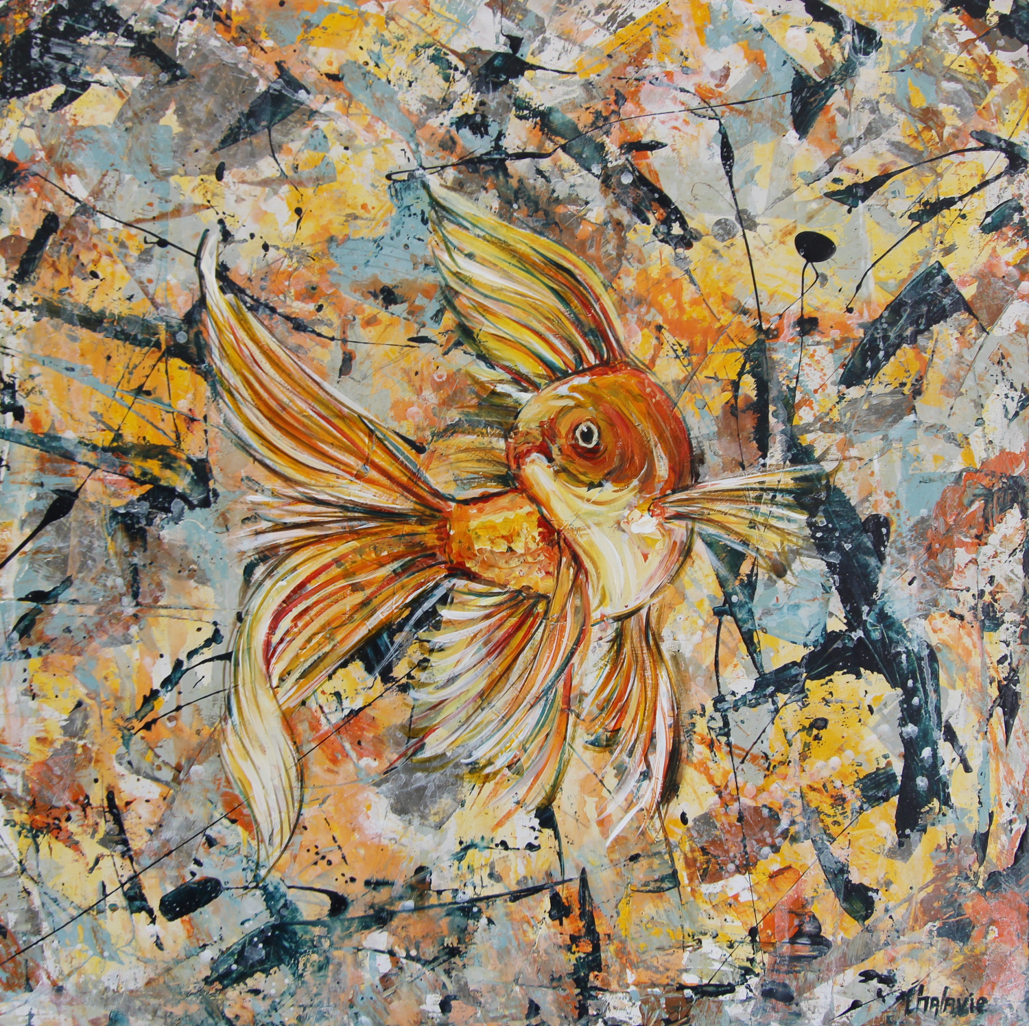 Camouflage - gold fish