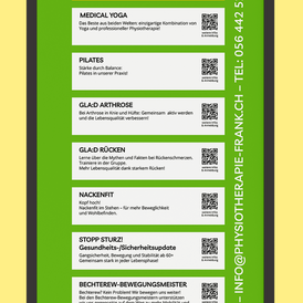 Schaufenster Physiotherapie Felicitas Frank