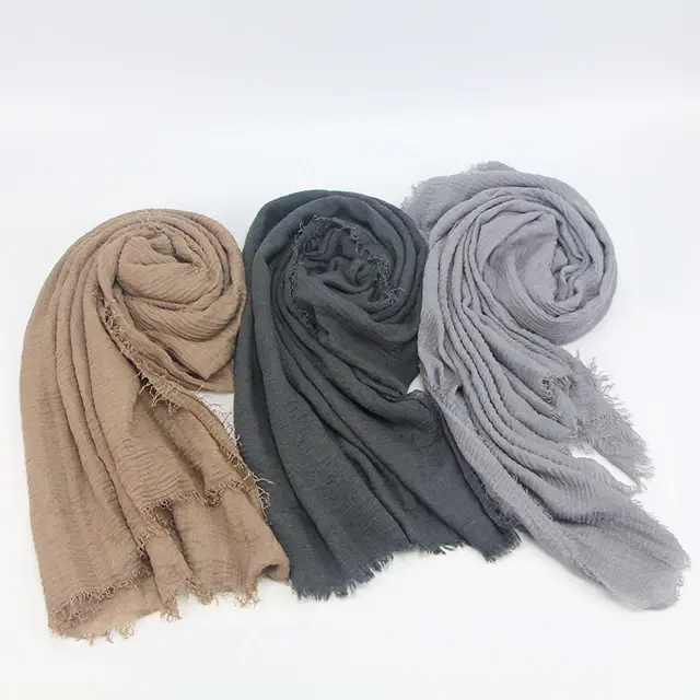 Thumbnail: Cotton Crinkle - Burgundy 