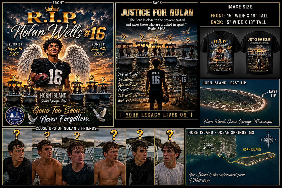 Justice for Nolan #16 memorial sports bag