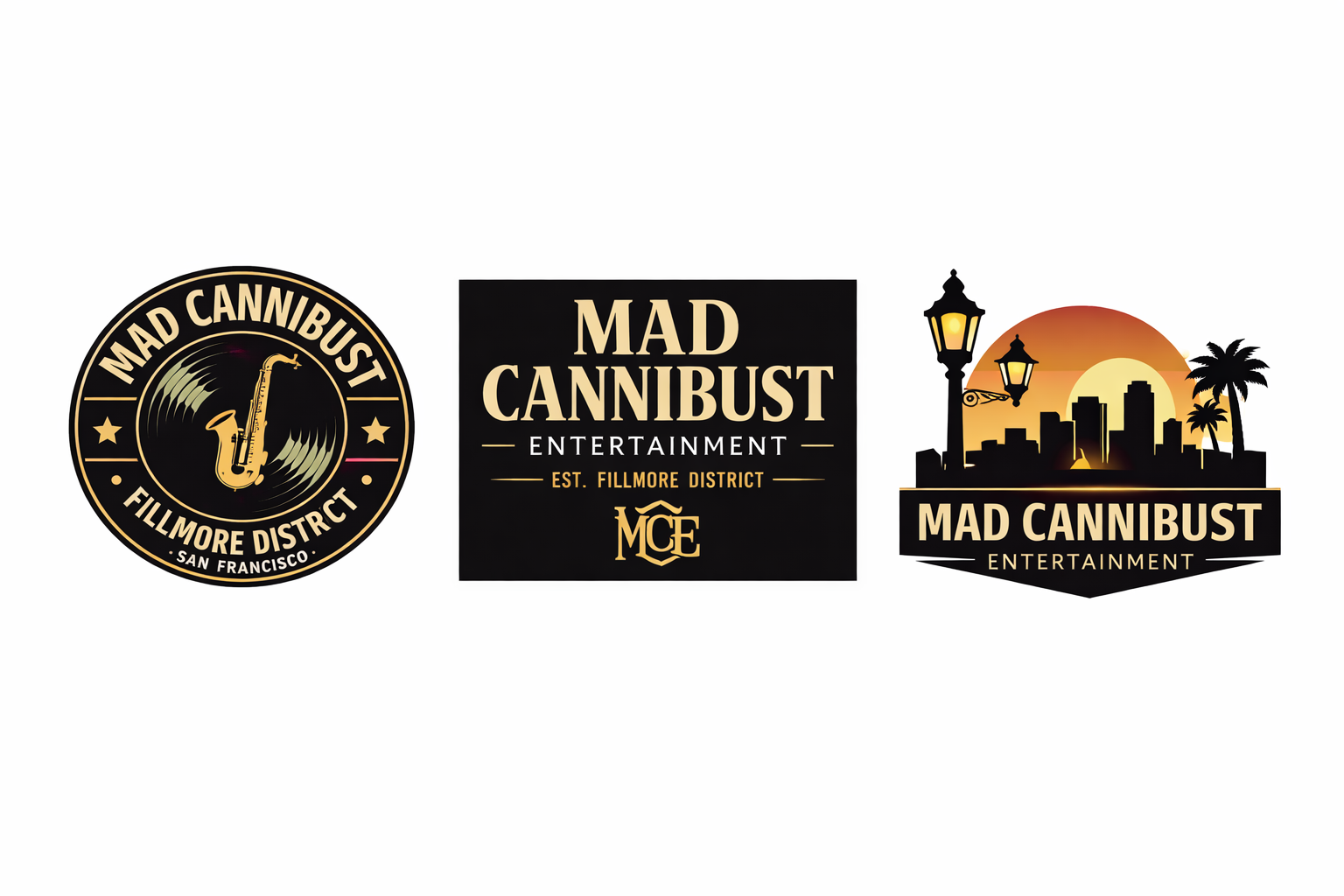 Mad Cannibust Entertainment MCE Badge Logo