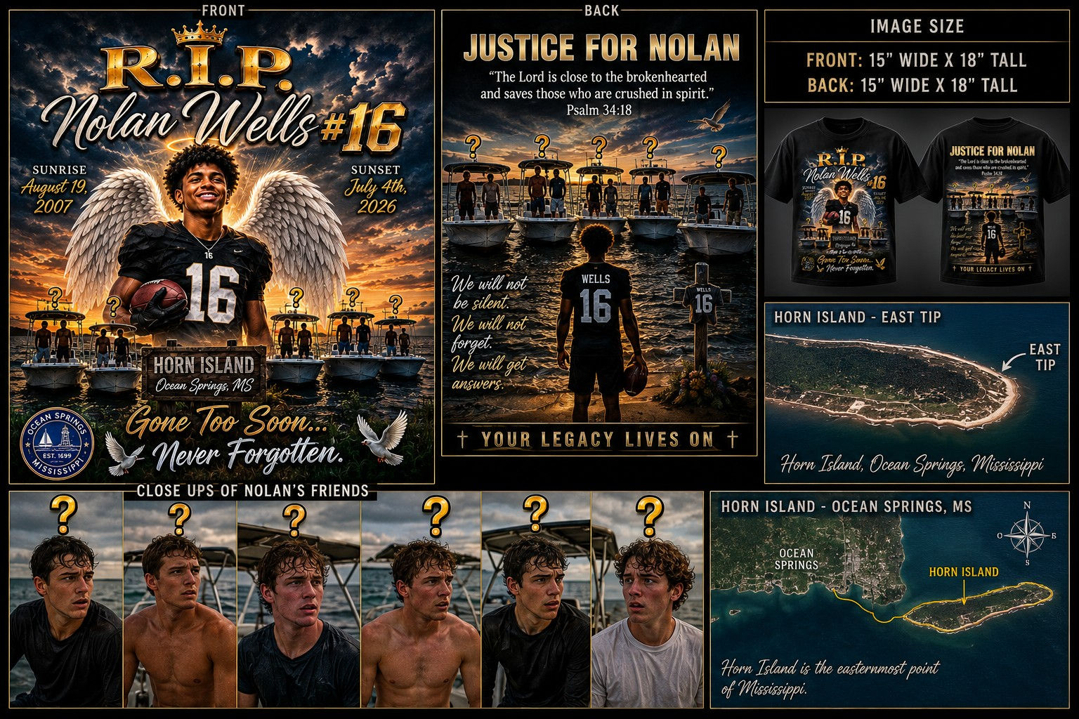 Justice for Nolan Mission Beanie — Front/Back Tribute | CCF