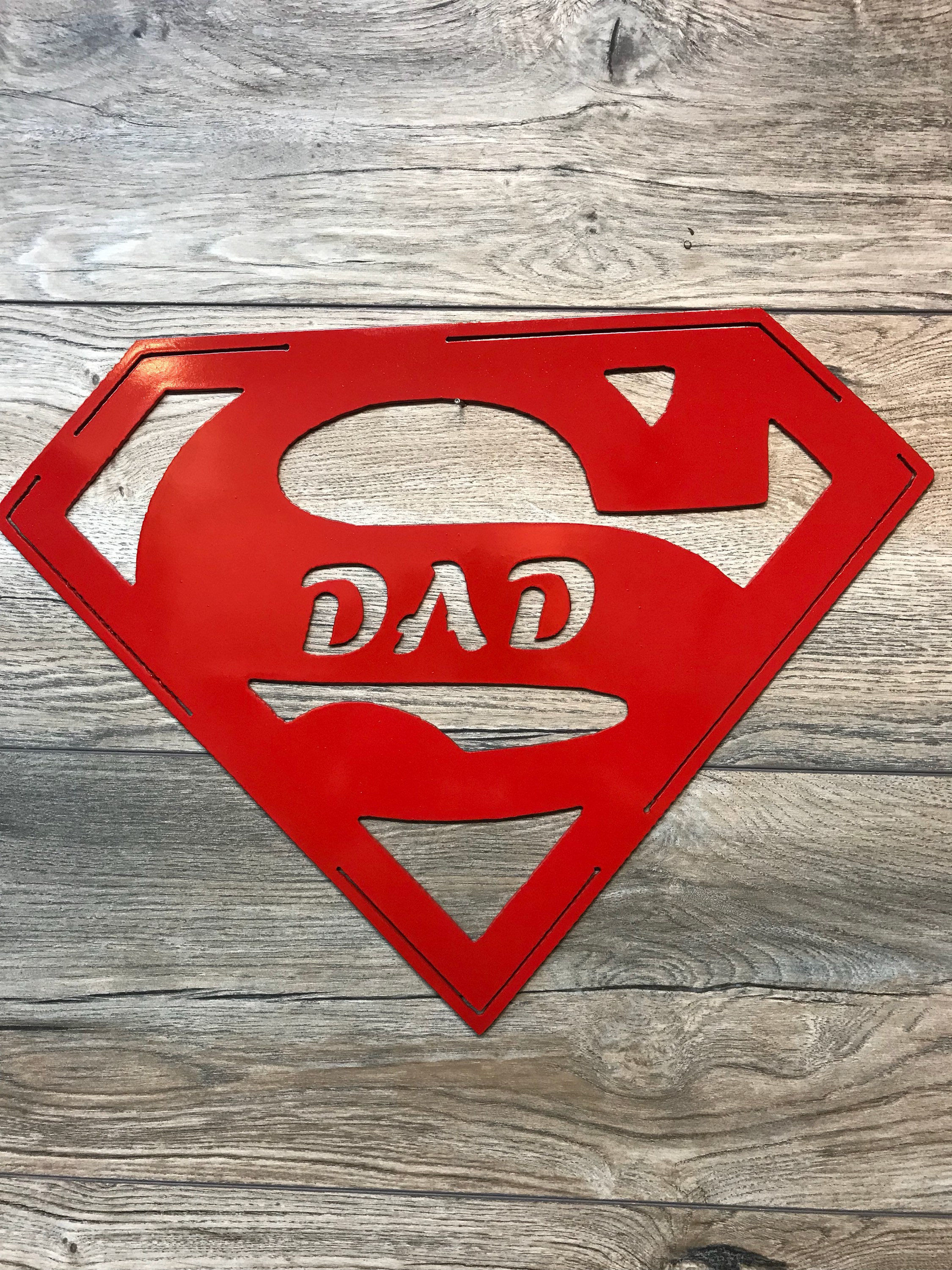 Super Dad wall art approx 12" in size