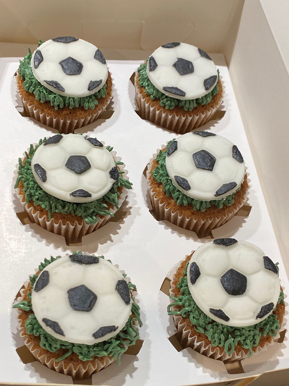 Thumbnail: Customized Football cupcakes First birthday French pastry Hong Kong