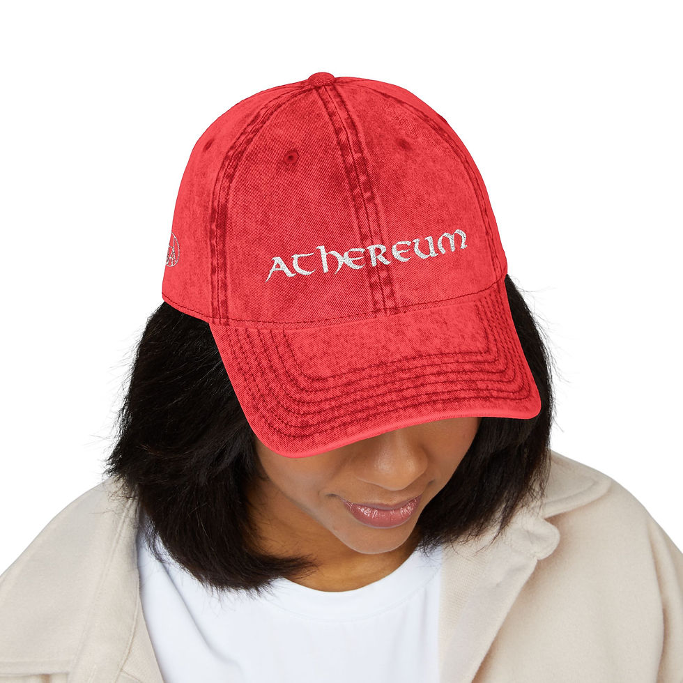 Thumbnail: Vintage Embroidered Athereum Cap