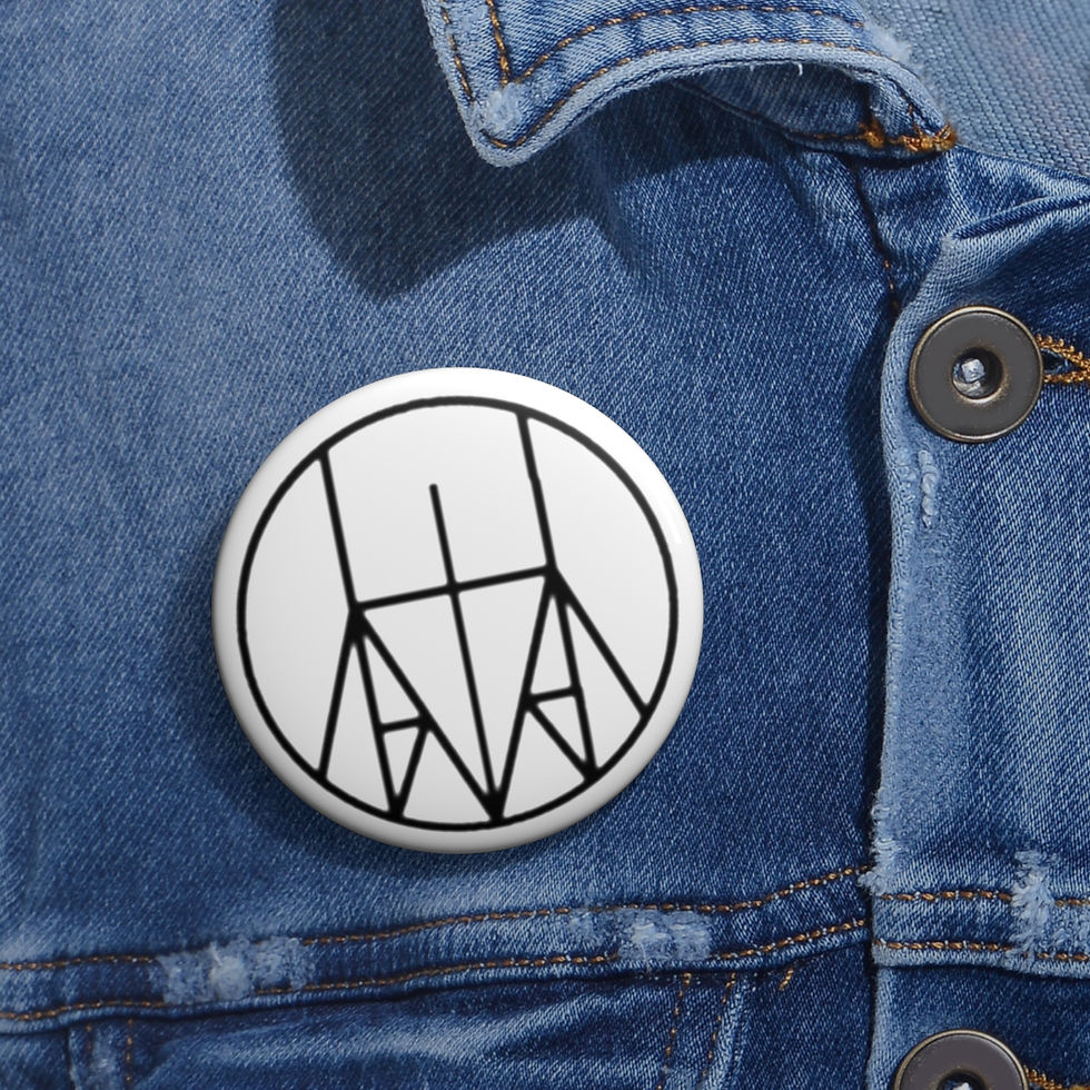 Thumbnail: Black Line Art Enamel Lapel Pin