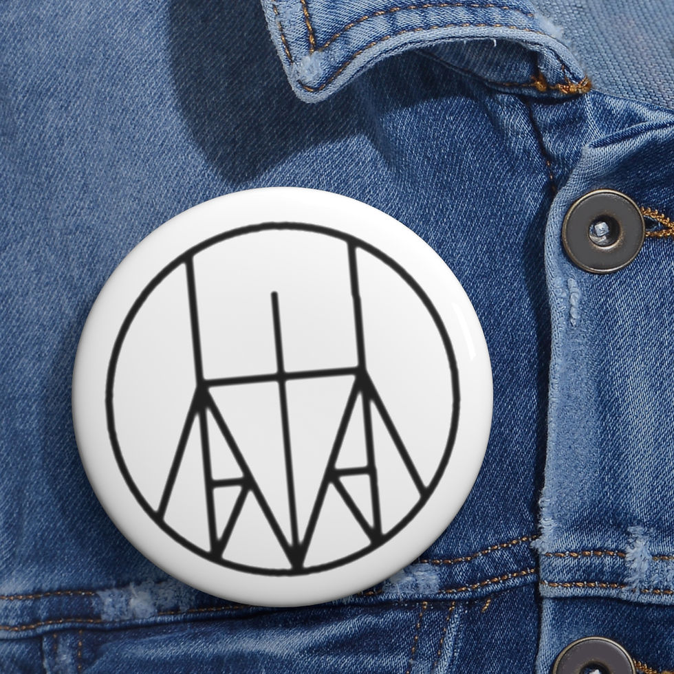 Thumbnail: Black Line Art Enamel Lapel Pin