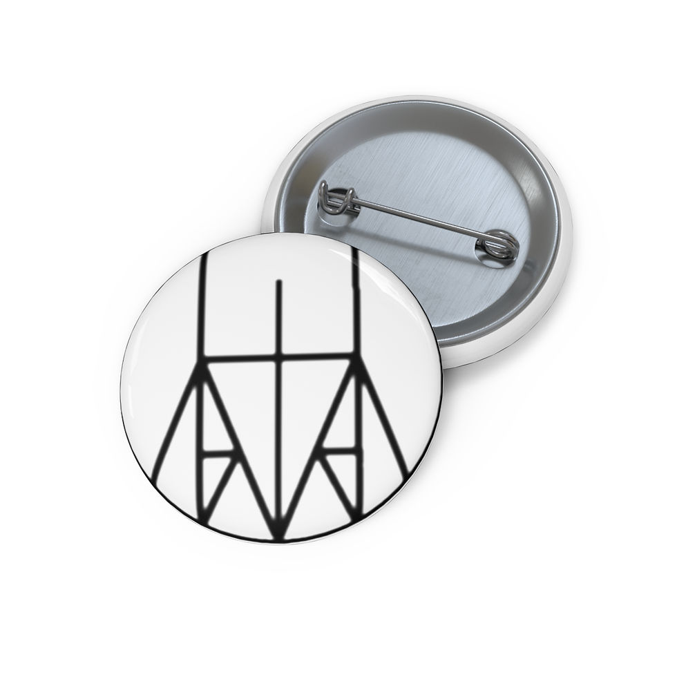 Thumbnail: Black Line Art Enamel Lapel Pin