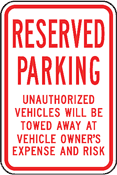 Reserved Parking