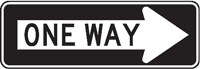 One Way Right Signs