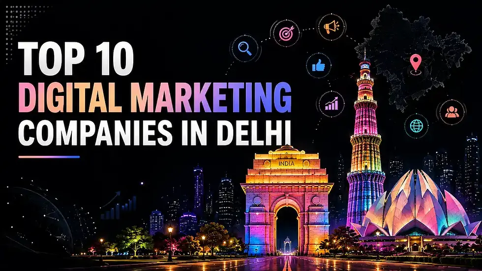 Top 10 Digital Marketing Companies in Delhi (2026 Detailed Guide)