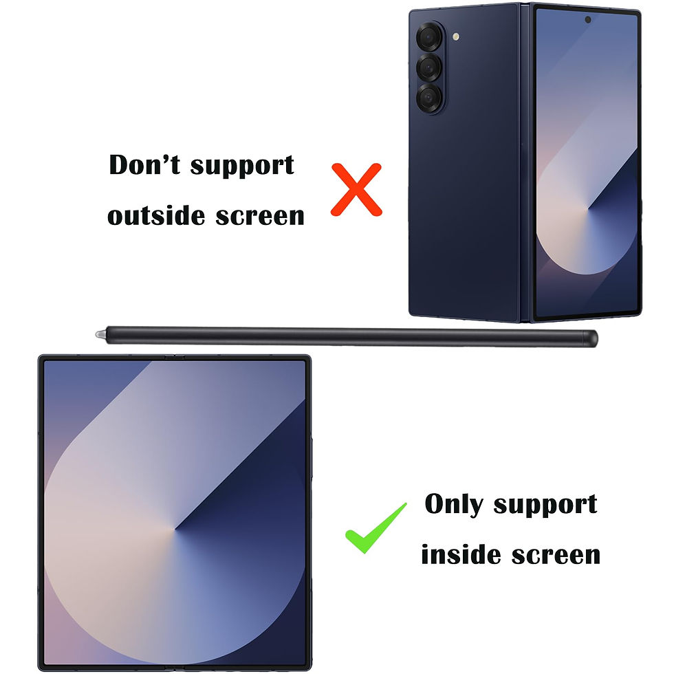 Thumbnail: Galaxy Z Fold 6 S Pen Fold Edition Replacement Stylus Black +2 Tips/Nibs