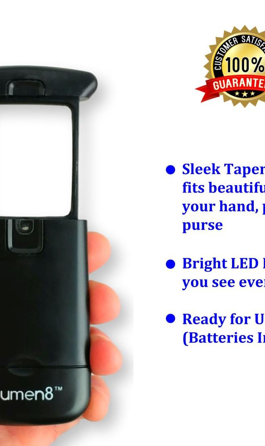 Best Pocket by with for Seniors, Kids, Travel. Fits Purse or Read Jewelry, Hobby