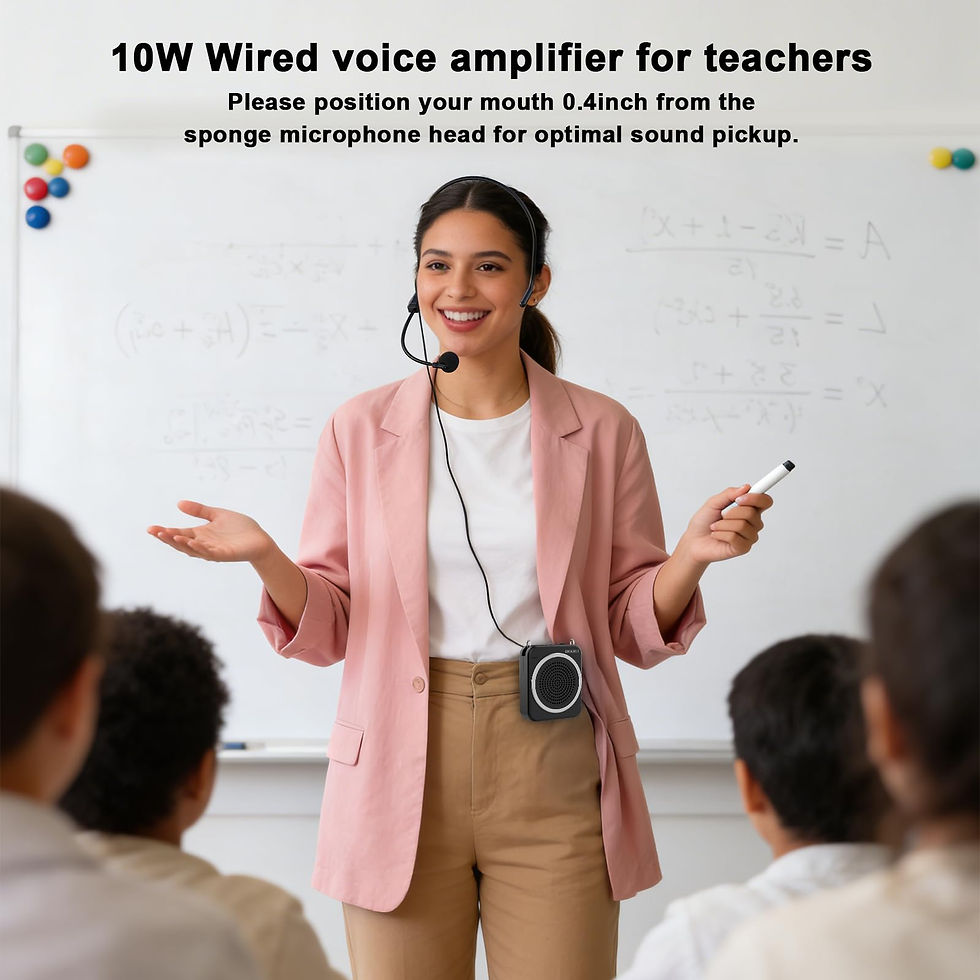 Thumbnail: Voice for Teachers with Handheld and Pa Amplifier Microphone Headset Wired
