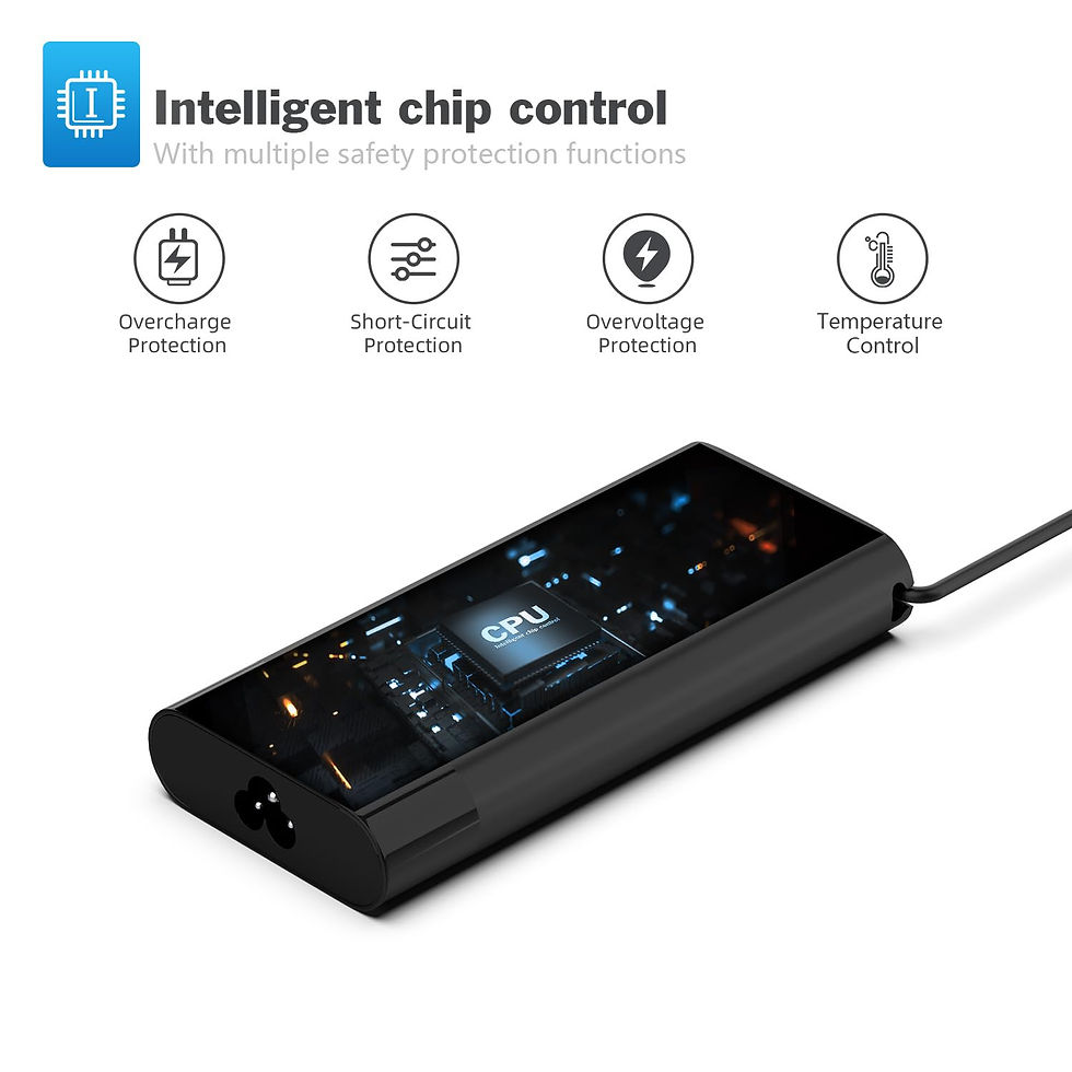Thumbnail: 150W Charger for HP Pavilion Gaming 15/17 Series, Power Supply Cord