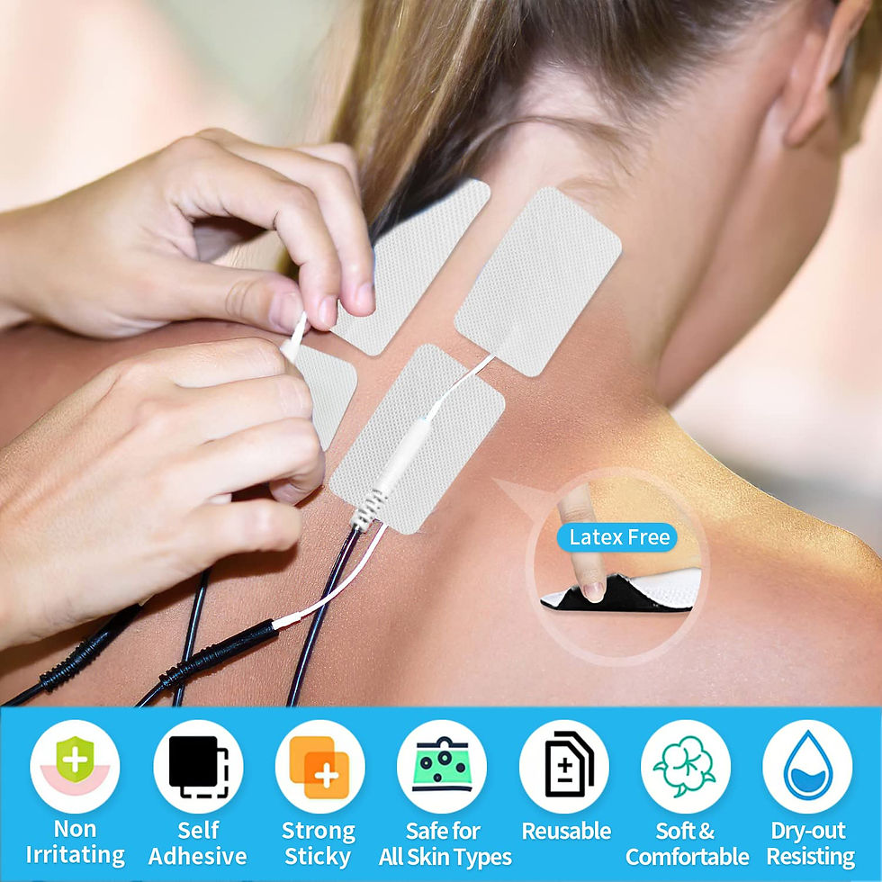 Thumbnail: TENS Unit Pads, Thickened Reusable Self-Adhesive Electrode Replacement 48 PCS