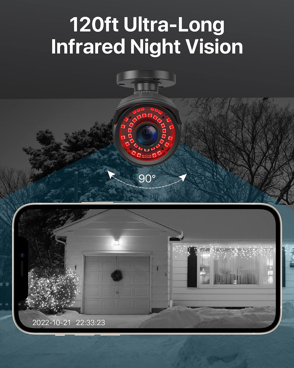 Thumbnail: ZOSI 1080P Security Camera, Outdoor/Indoor with Night Vision (Black)