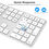 Thumbnail: OMOTON Wired Keyboard for Mac, Dual USB & Type-C Interface, Numeric Keypad