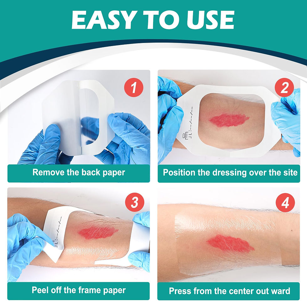 Thumbnail: 30 Transparent x - Waterproof for Wounds, Packs Film Dressing Post Shower