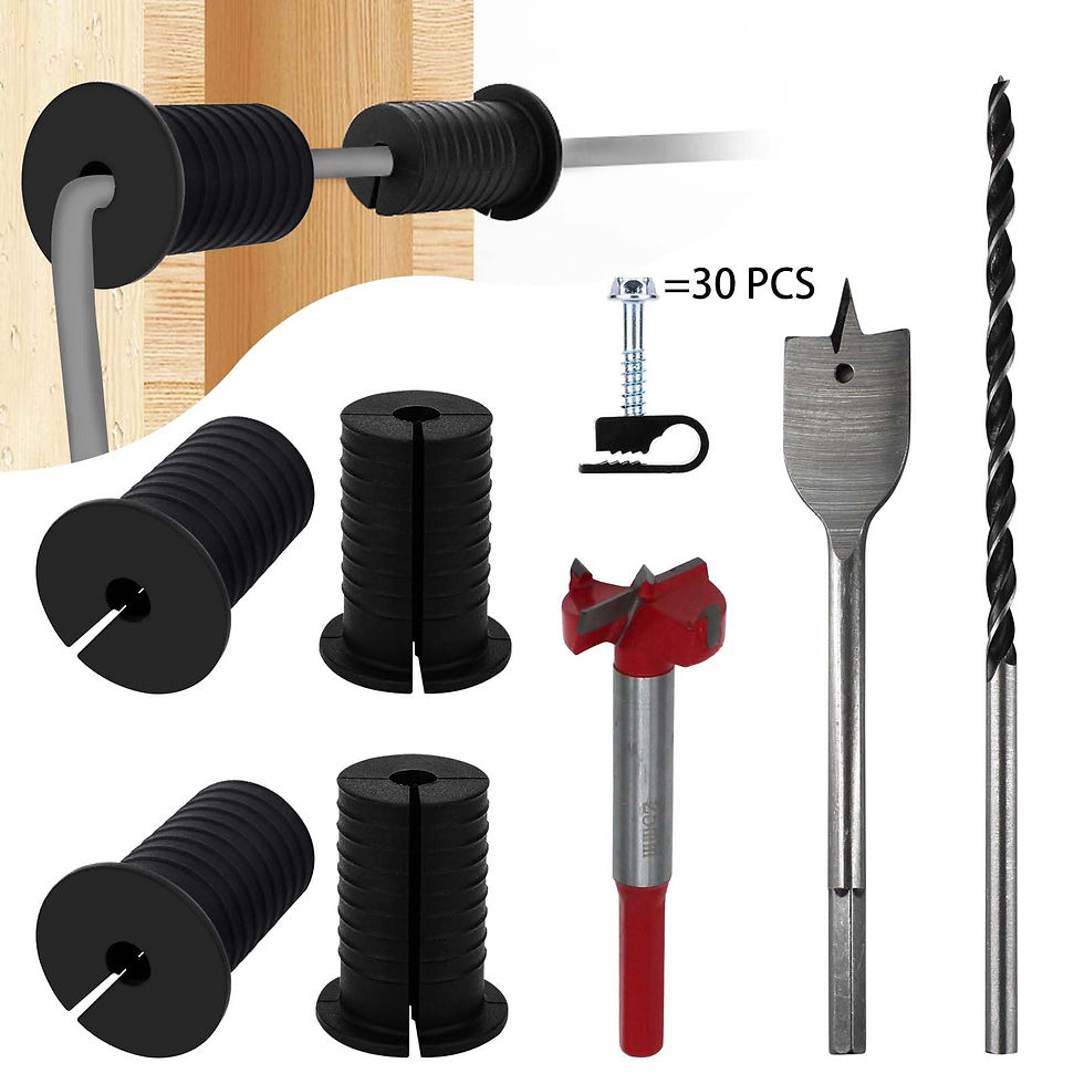 Thumbnail: Starlink Cable Routing Kit, Mounting Accessories, 6 Grommets, 30 Clamps (Black)