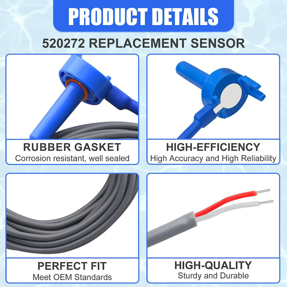 Thumbnail: 2 Pool Sensor Air/Water/Solar Feet Cable for Pack 520272 7790 Jandy - Pool/Spa