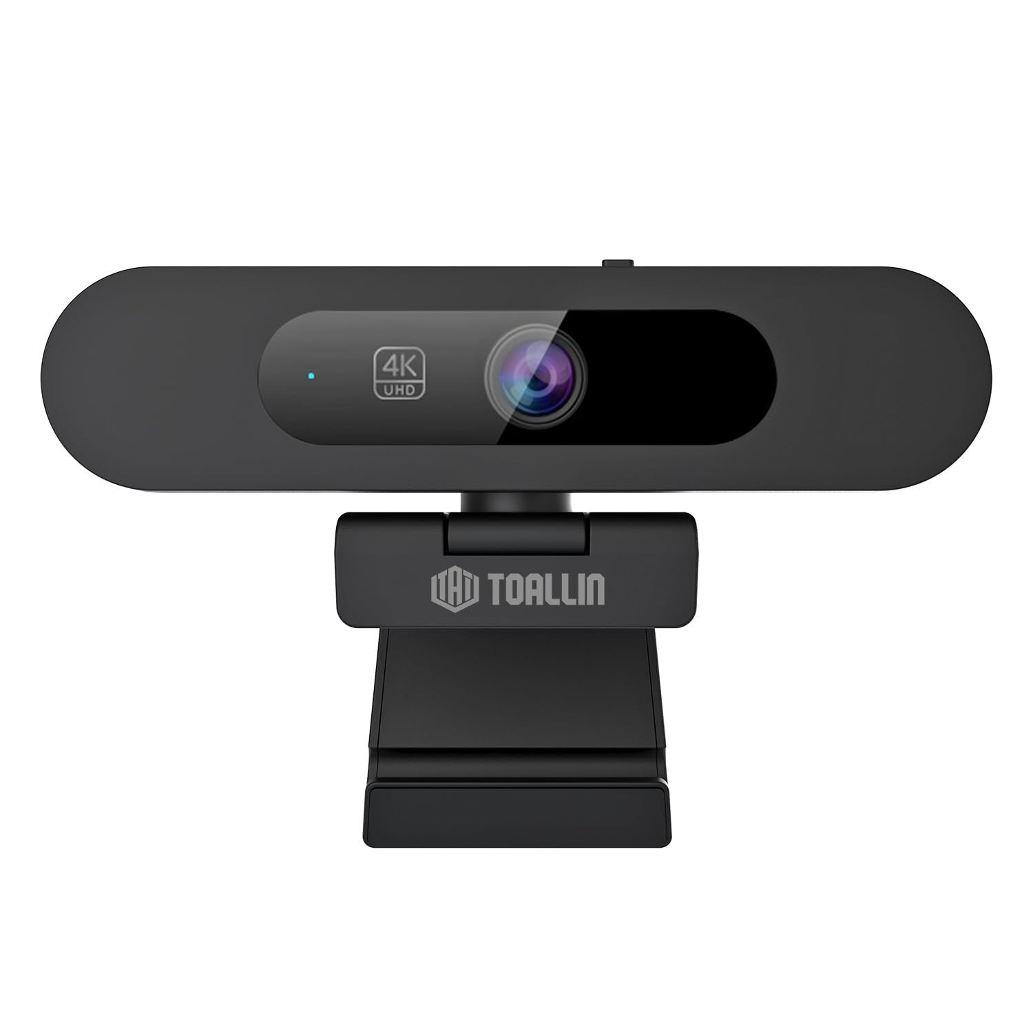 TOALLIN 4K AI Webcam, Auto Framing, AI Tracking, Noise-Canceling Mics