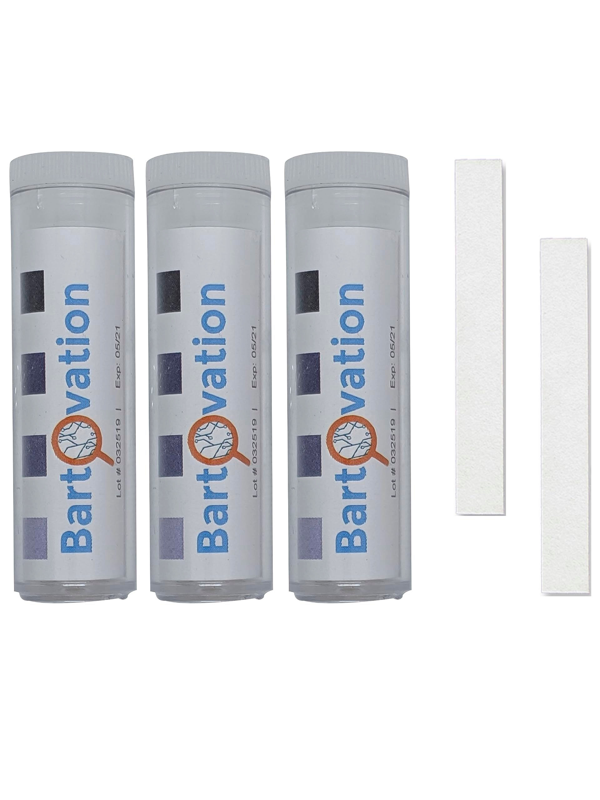 Three Restaurant Sanitizer Test Paper, Vials of Pack Chlorine 10-200 Paper