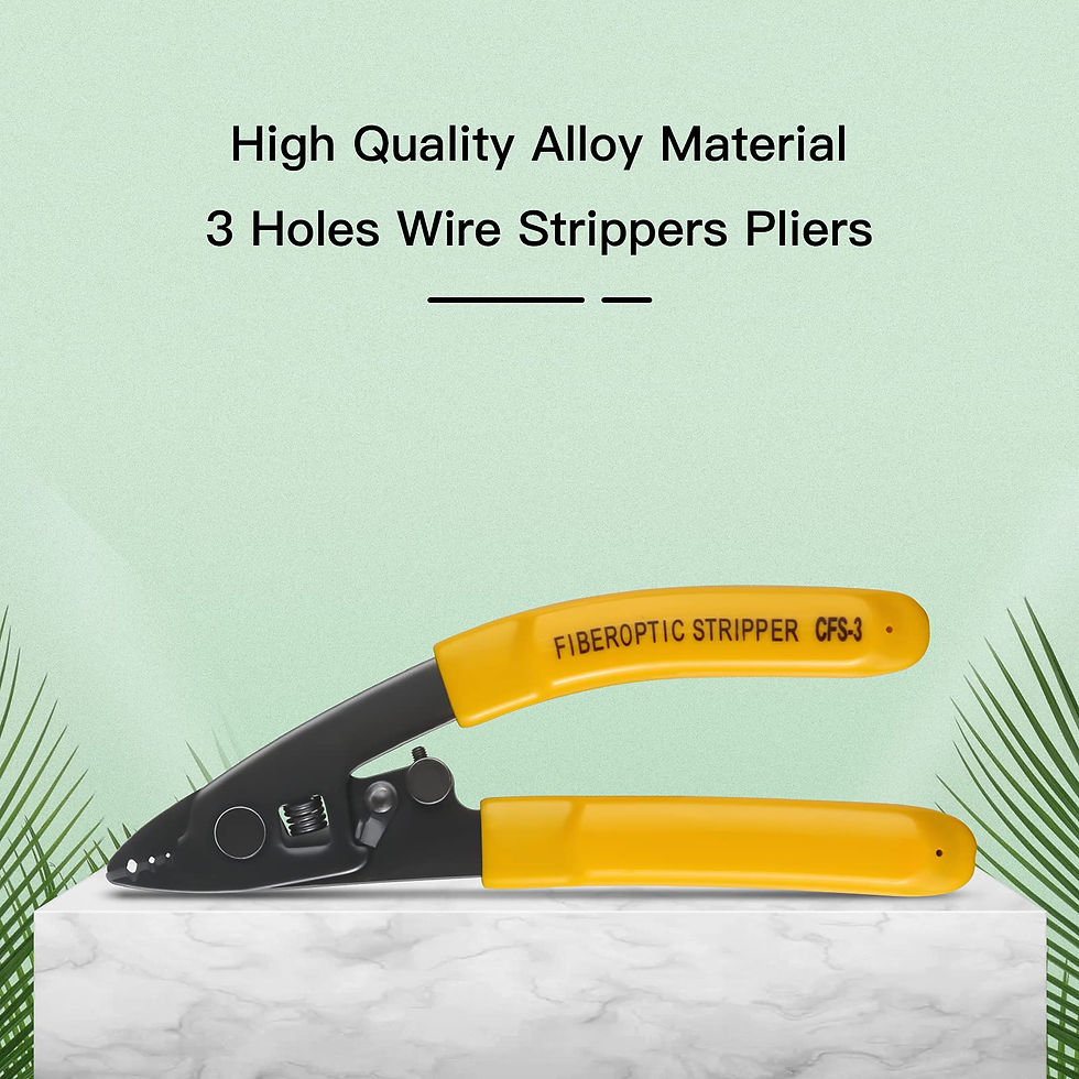 Thumbnail: 3PC CFS-3 Fiber Optic Stripper Tool, Adjustable for 125-250μm Coating