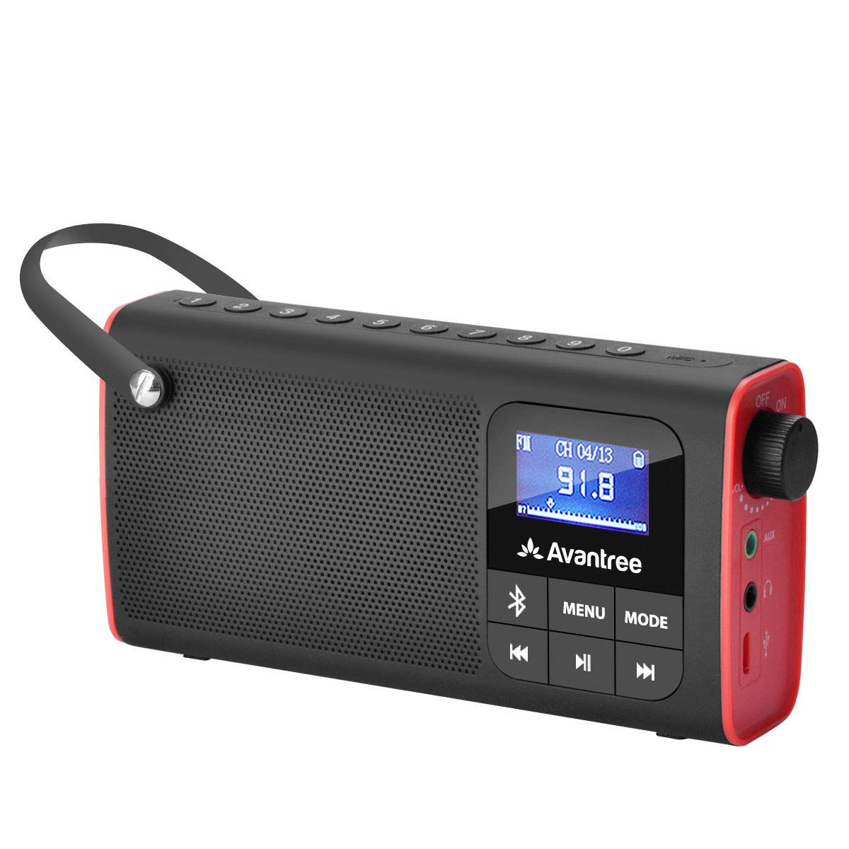 Avantree – Portable Radio with Speaker & SP850 3-in-1 FM Bluetooth SD Card