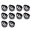 Thumbnail: uxcell 10 Pcs CR2477 Horizontal Coin Button Battery Holder Black Container Case