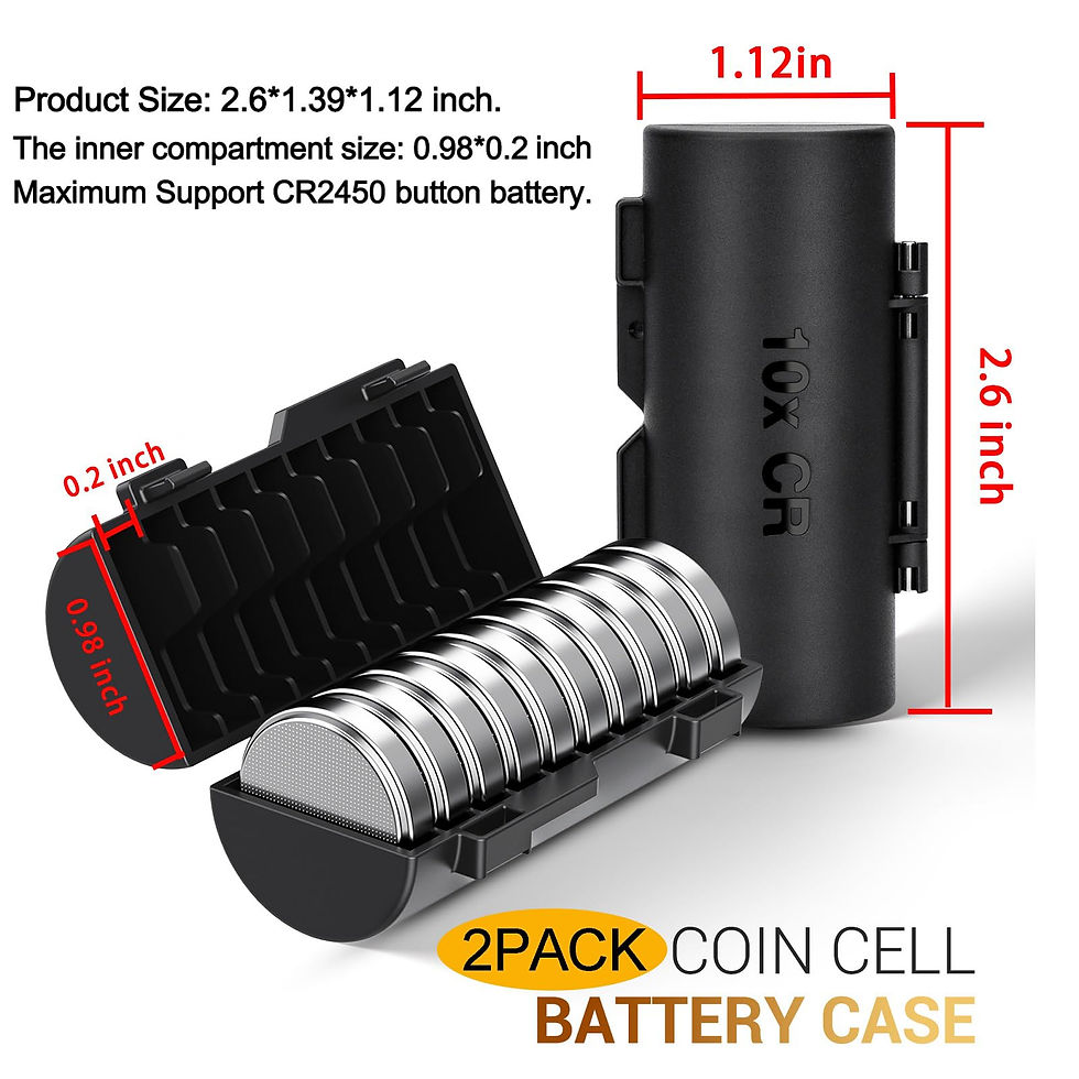 Thumbnail: KIWIFOTOS CR2032 Coin Battery Case, 2-Pack, Holds 20 Coins (Not Included)