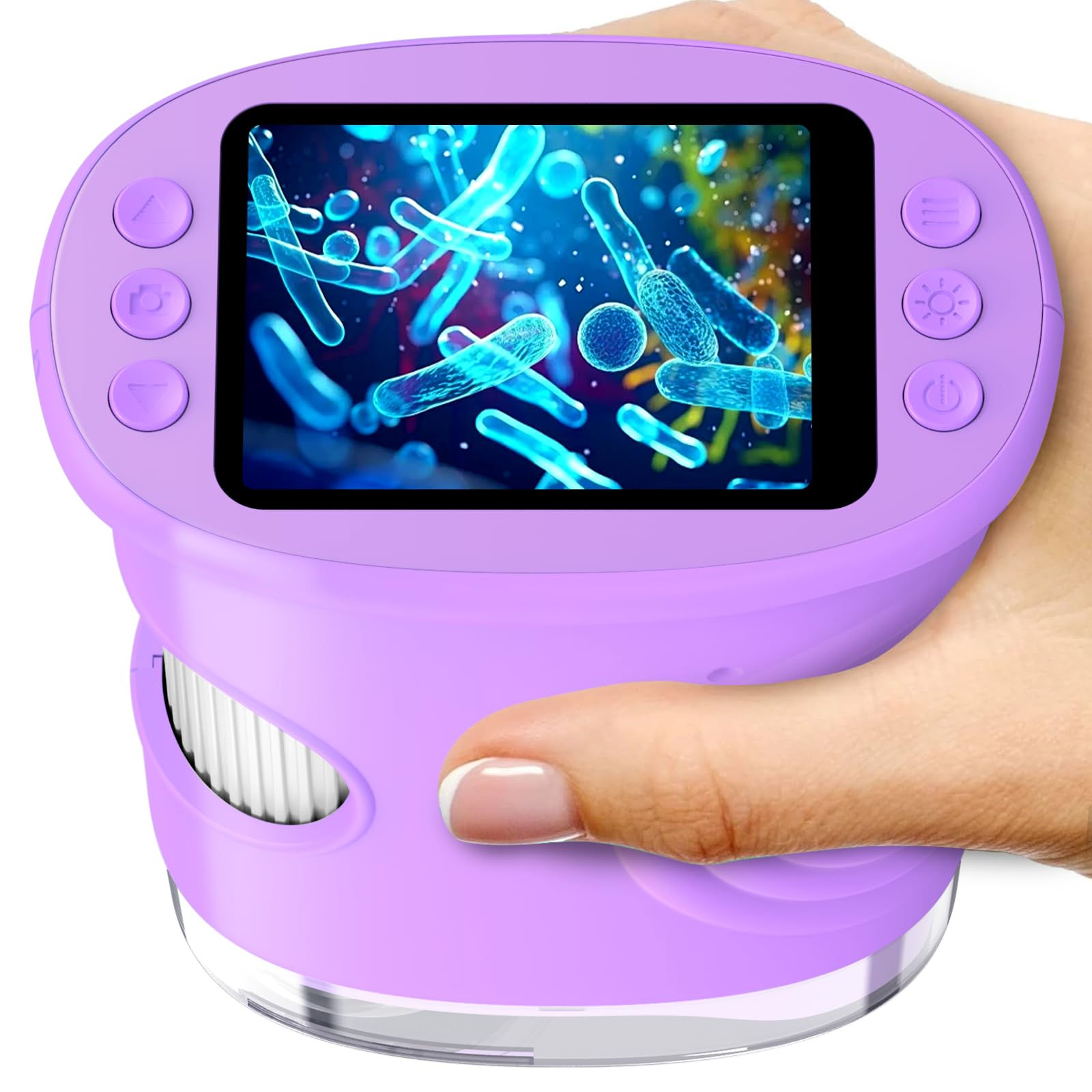 1000X Handheld for Kids with IPS Screen, Digital Microscope 2.0" Easter