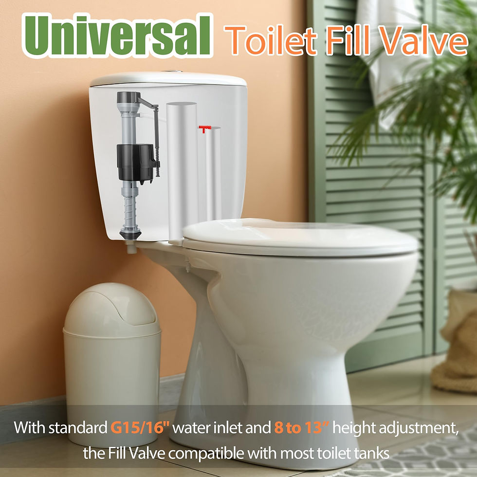 Thumbnail: Saillong Toilet Fill Valve Adjustable Universal 2 Pack Replacement, Tank