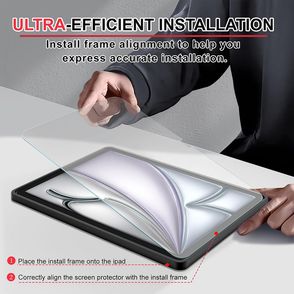 Thumbnail: Ambison Matte Glass Screen Protector for iPad Air 13", 9H, Anti-Glare, 2-Pack