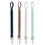 Thumbnail: BASICSLIFE Dummy Clips, 4-Pack BPA-Free Pacifier Holders, Multicolor